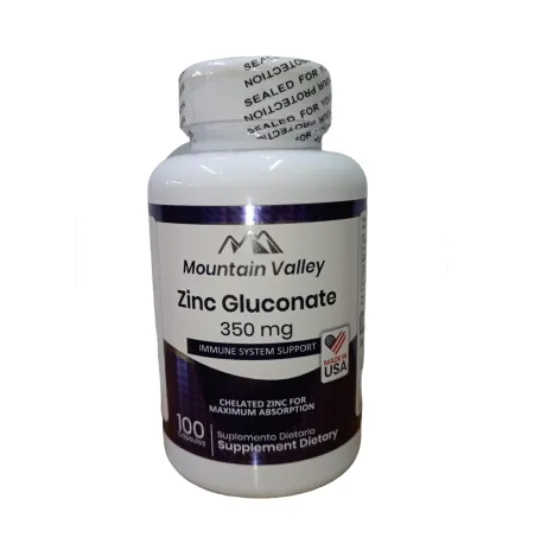 ZINC GLUCONATE 350 MG X 100 CAP MOUNTAIN VALLEY