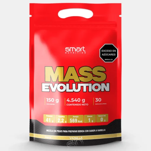 PROTEINA HIPER CALORICA MASS EVOLUTION 10 LIBRAS SABOR VAINILLA  SMART NUTRITION