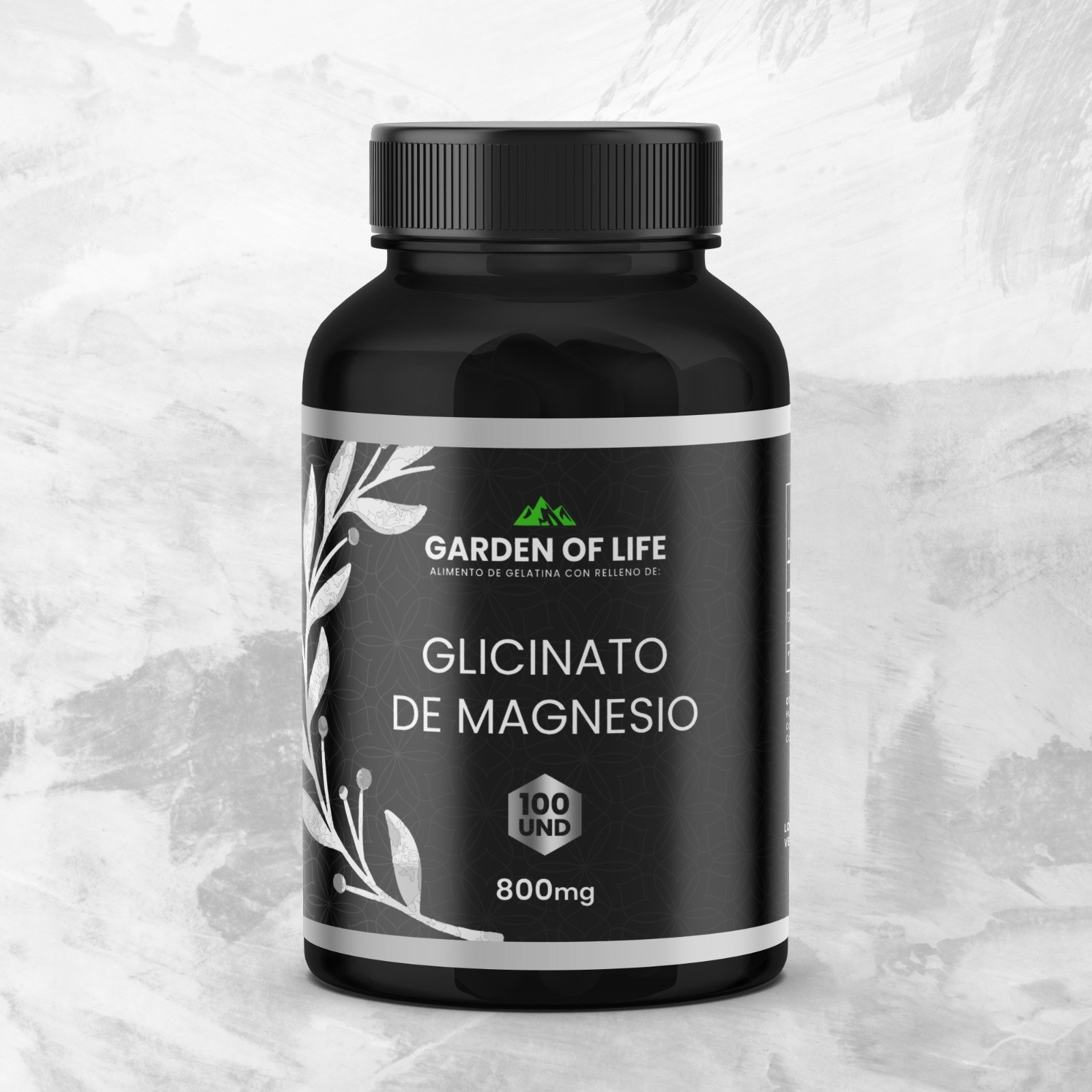 GLICINATO DE MAGNESIO 800 MG X 100 SOGFEL GARDEN OF LIFE